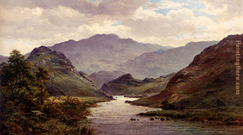 Alfred de Breanski The River Colwyn, North Wales